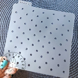 Pöttyök (polka dot) stencil