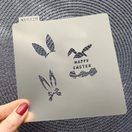 Nyuszi, nyuszifülek stencil