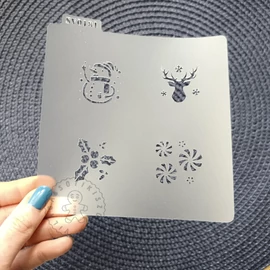 Adventi 4-es stencil 