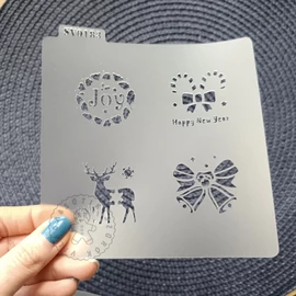 Adventi 4-es stencil 