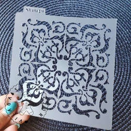 Mandala mintás stencil