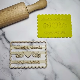 Esküvői madaras süteménykiszúró forma