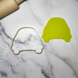 Esküvői autó körvonal süteménykiszúró forma
