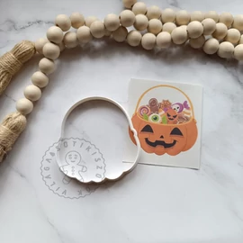 Tök halloween kosár sütikiszúró