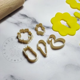 Nyári belső linzer sütikiszúró szett (5 db)