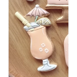 Koktél körvonal sütikiszúró - Mesi Mézi Design