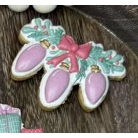 Karácsonyi díszek körvonal sütikiszúró 