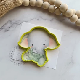 Elefánt baby körvonal sütikiszúró 