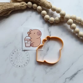 Capybara shaket fog körvonal sütikiszúró