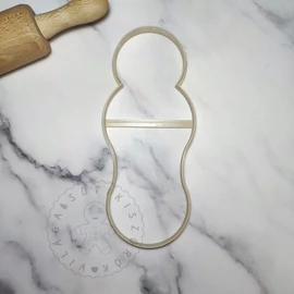 Pólyás baba körvonal sütikiszúró