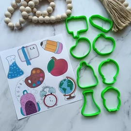 Iskolás mini körvonal sütikiszúró szett 