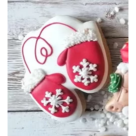 Kesztyű pár 03 körvonal sütikiszúró 