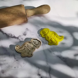 T-rex csontváz sütikiszúró