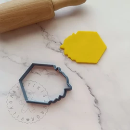 Hexagon növényekkel sütikiszúró