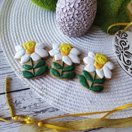 Nárcisz 02 körvonal sütikiszúró