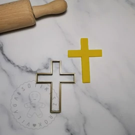 Kereszt körvonal sütikiszúró