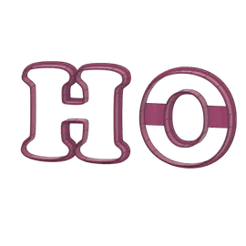 H - O betűk Hohohoho - Karácsonyi sütikiszúró