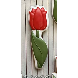 Tulipán 05 körvonal sütikiszúró - Mézédes