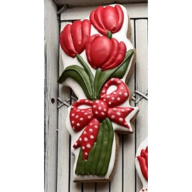 Tulipánok körvonal sütikiszúró - Mézédes