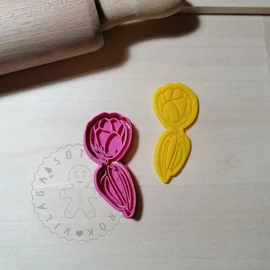 Tulipán szárral sütikiszúró