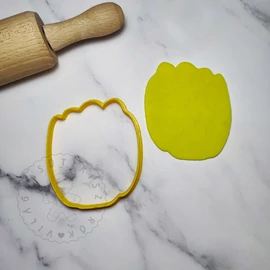 Dupla szirmú tulipán körvonal sütikiszúró