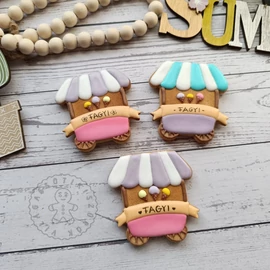 Fagyis stand körvonal sütikiszúró