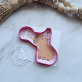 Capybara trombitál körvonal sütikiszúró