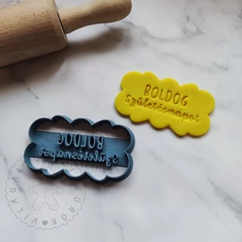 Boldog születésnapot plakett sütikiszúró