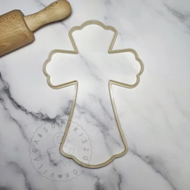 Kereszt 02 körvonal sütikiszúró