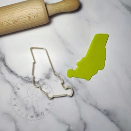 Fűnyíró körvonal sütikiszúró