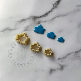 Platán levél süthető gyurma kiszúró szett 3 db