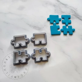 Puzzle 4 db süthető gyurma kiszúró