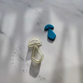 2 részes geometriai fülbevaló süthető gyurma kiszúró