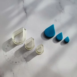 Csepp mini süthető gyurma kiszúró 3 db