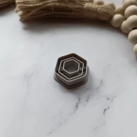 Díszes hexagon fánk süthető gyurma kiszúró