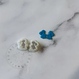 Nyuszi pár 02 mini süthető gyurma kiszúró