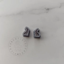 Nyuszi pár süthető gyurma kiszúró