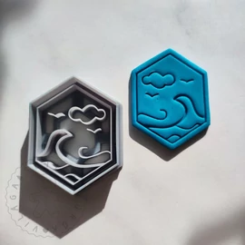 Tengeres hexagon süthető gyurma kiszúró EUL-C