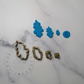 Tölgyfa levél süthető gyurma kiszúró szett