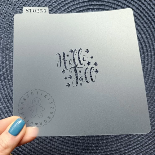 Hello fall stencil 