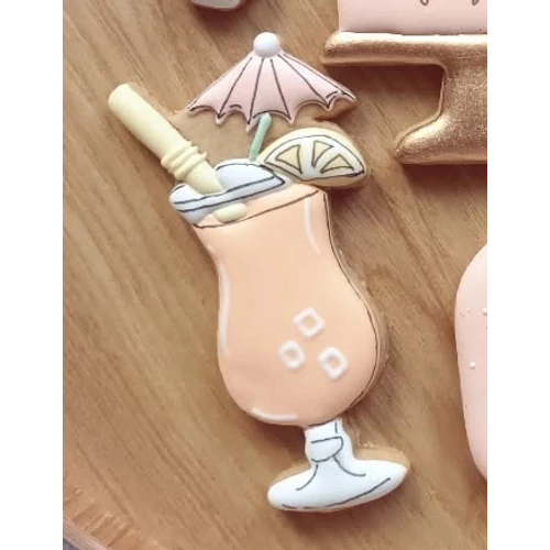Koktél körvonal sütikiszúró - Mesi Mézi Design