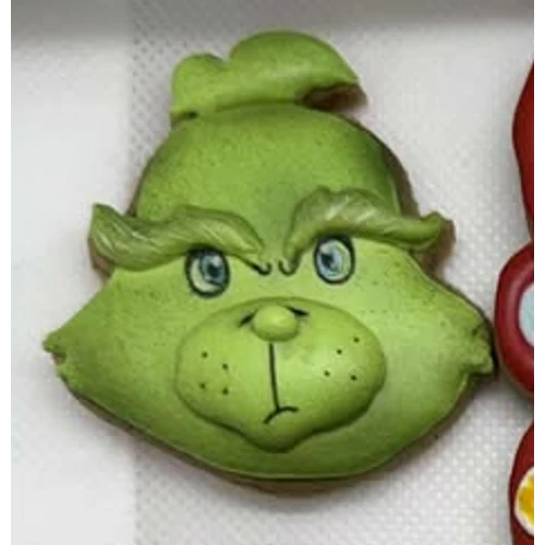 Grinch fej körvonal sütikiszúró 