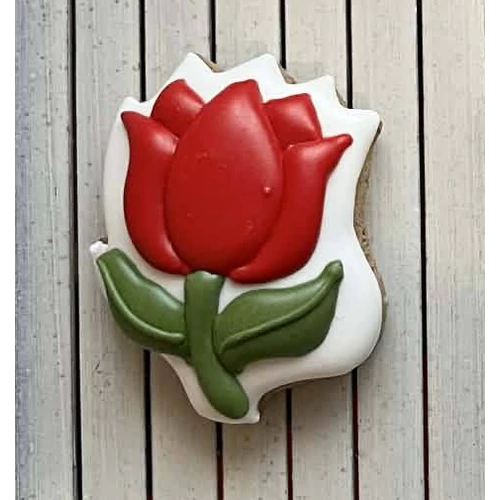 Tulipánfej körvonal sütikiszúró - Mézédes