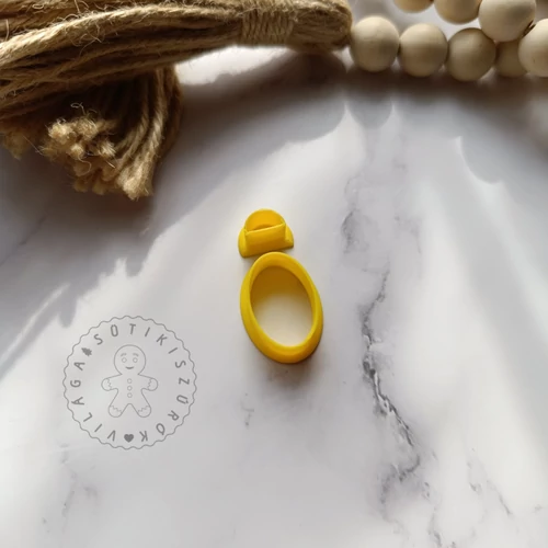 Félkör oválissal 02 süthető gyurma kiszúró