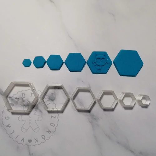 Hexagon alakú süthető gyurma kiszúró